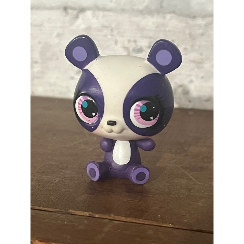 Littlest Pet Shop LPS Penny Ling Purple Panda Pink Eyes